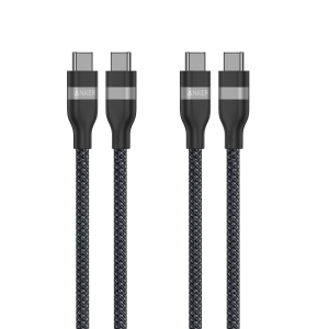 Anker USB-C to USB-C Cable (3 ft / 6 ft, 240W, Upcycled-Braided, 2-Pack)