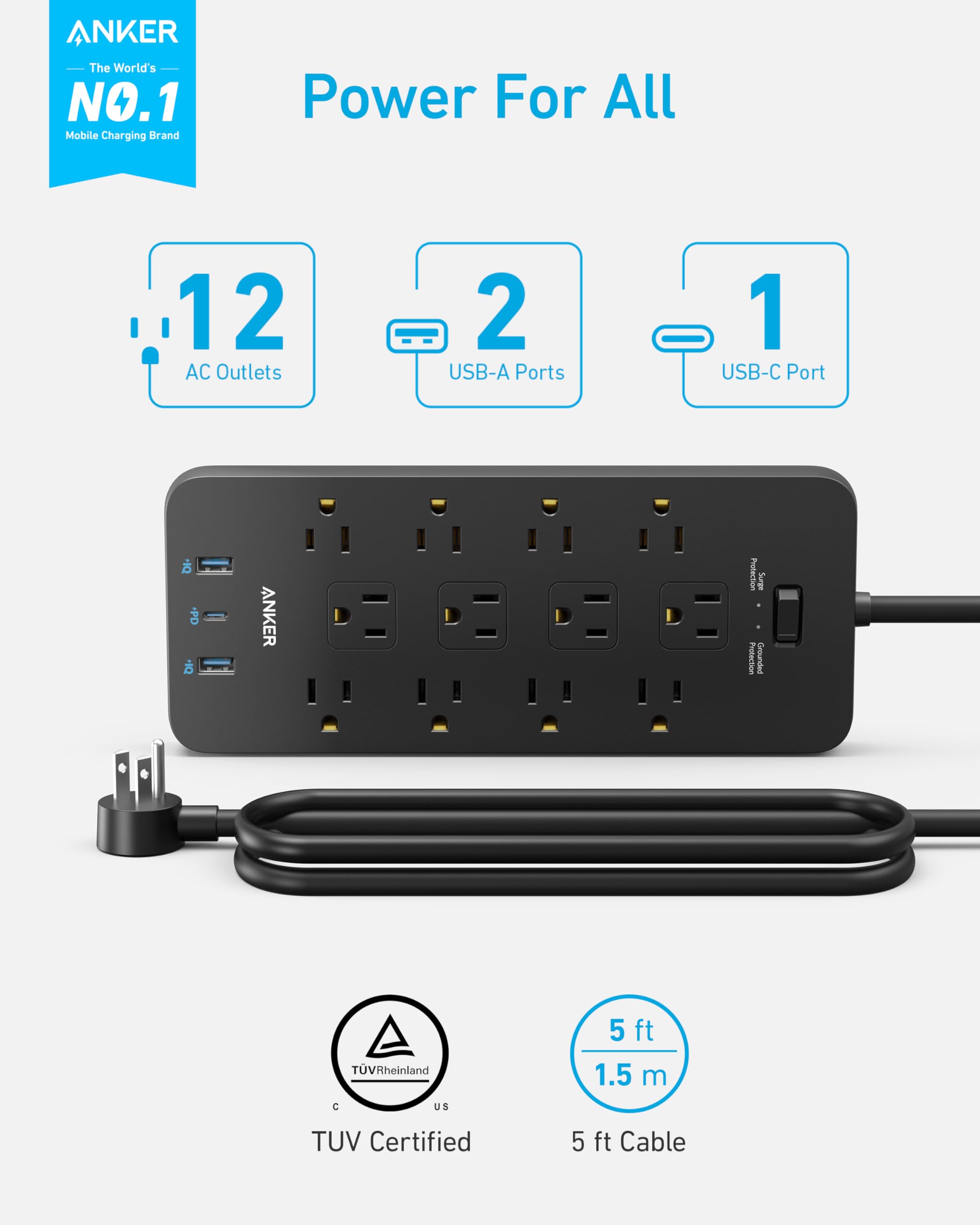 Anker 351 Power Strip - Image 2
