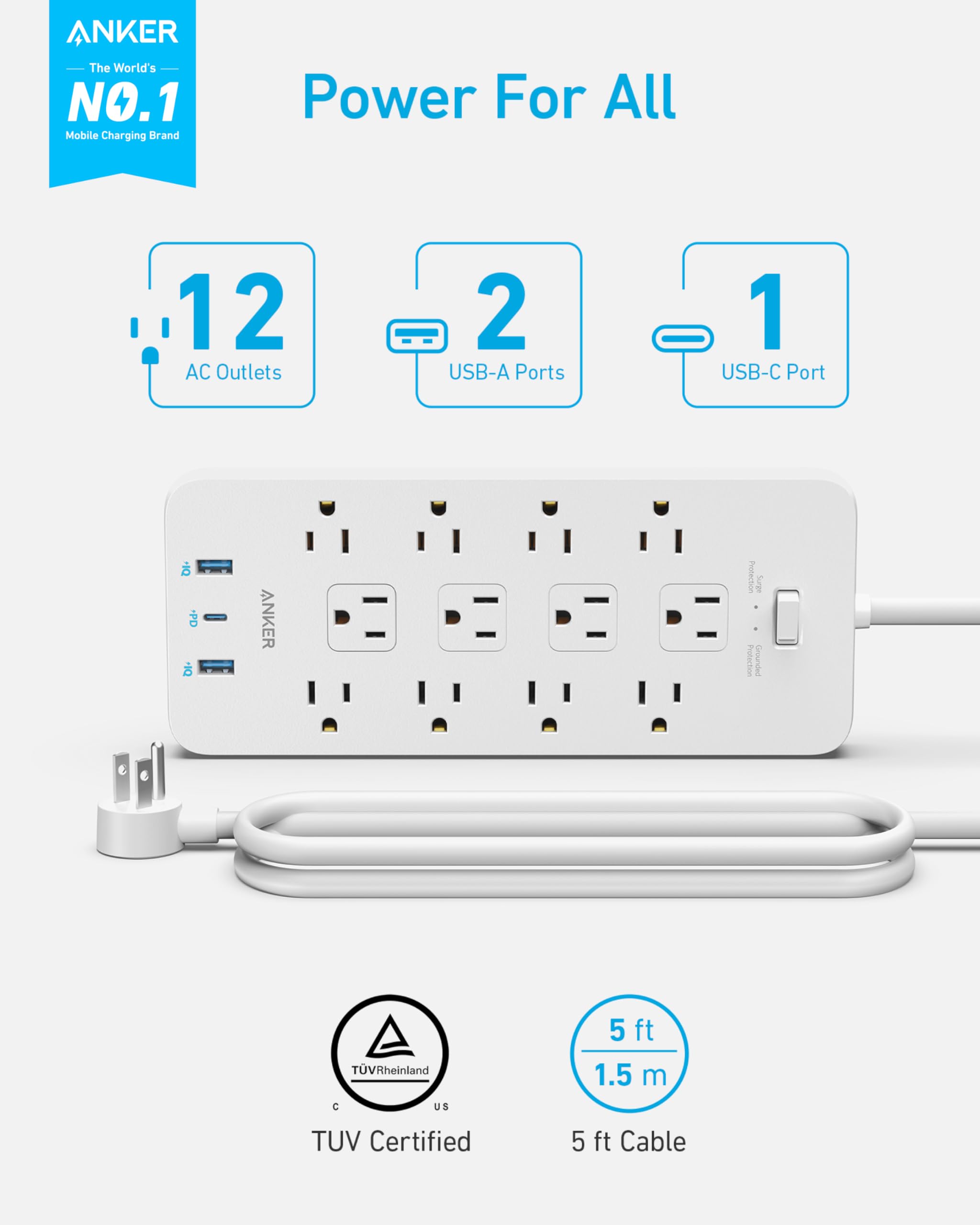 Anker 351 Power Strip - Image 9