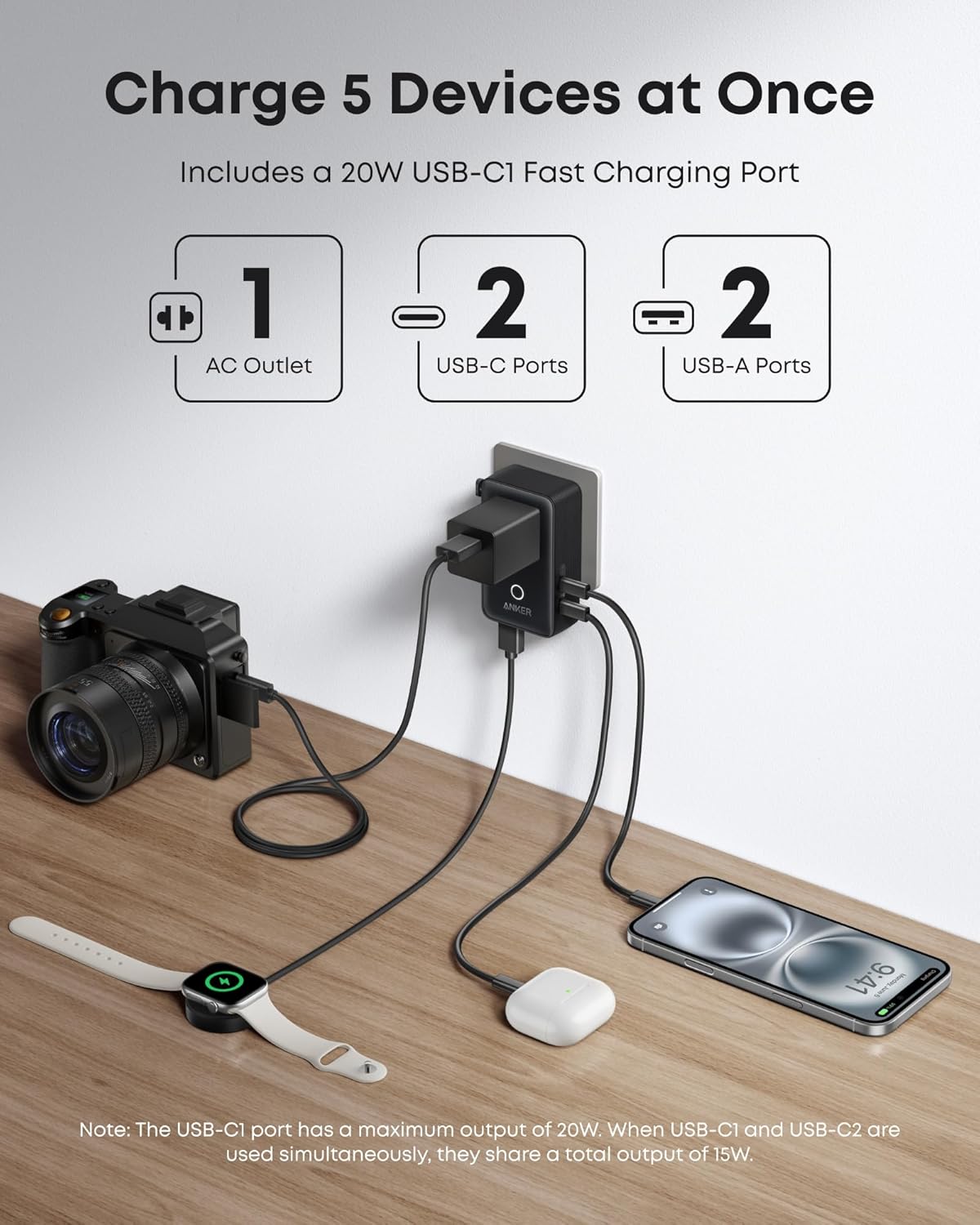 Anker Nano Travel Adapter (5-in-1, 20W, 2-Pack) - Image 9