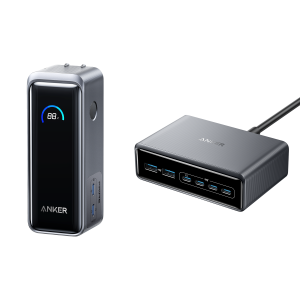 Anker Prime Power Bank (9.6K, 65W, Fusion) and Charger (200W, 6 Ports, GaN)