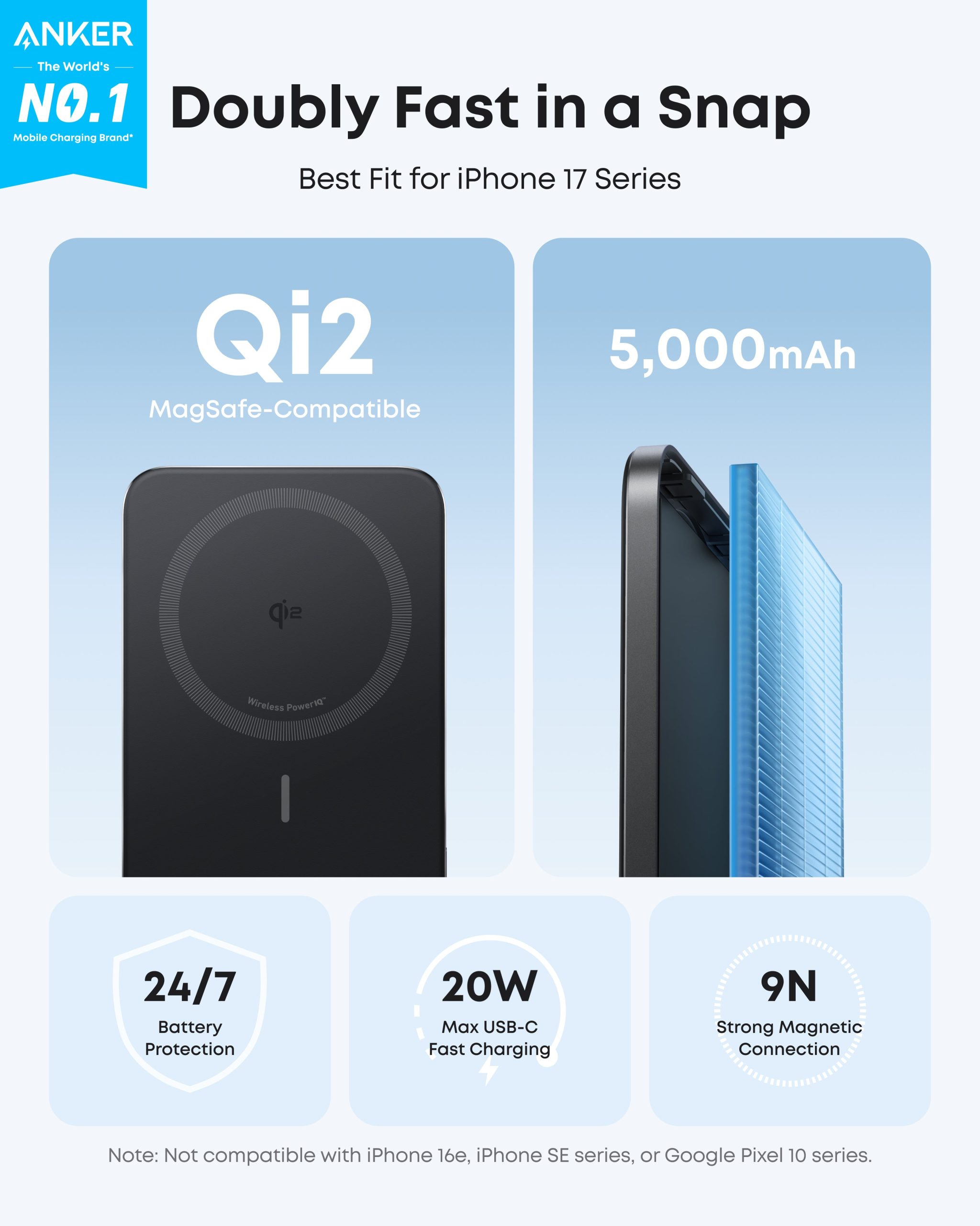 Anker Nano Power Bank (5K, MagGo, Slim) Bundle - Image 14
