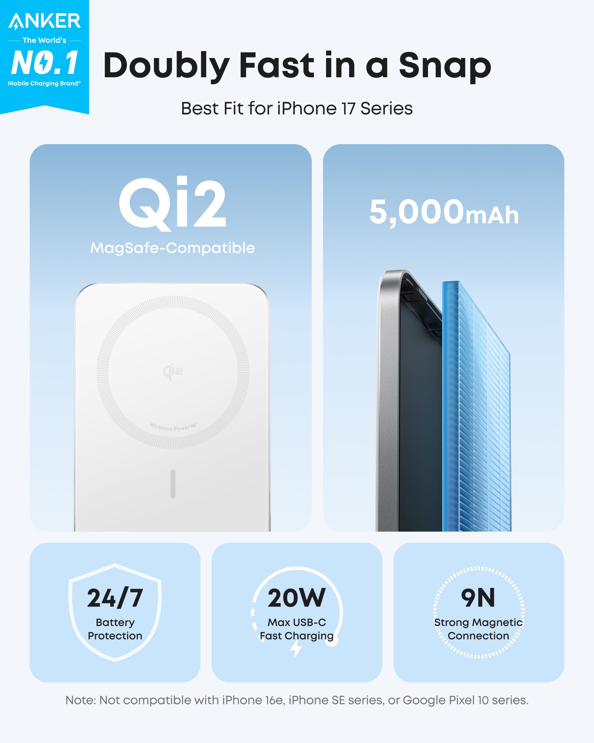 Anker Nano Power Bank (5K, MagGo, Slim) Bundle - Image 9