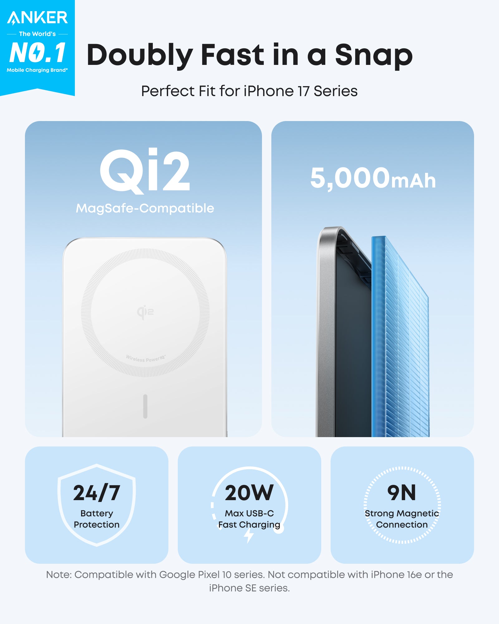 Refurbished Anker Nano Power Bank (5K, MagGo, Slim) - Image 8