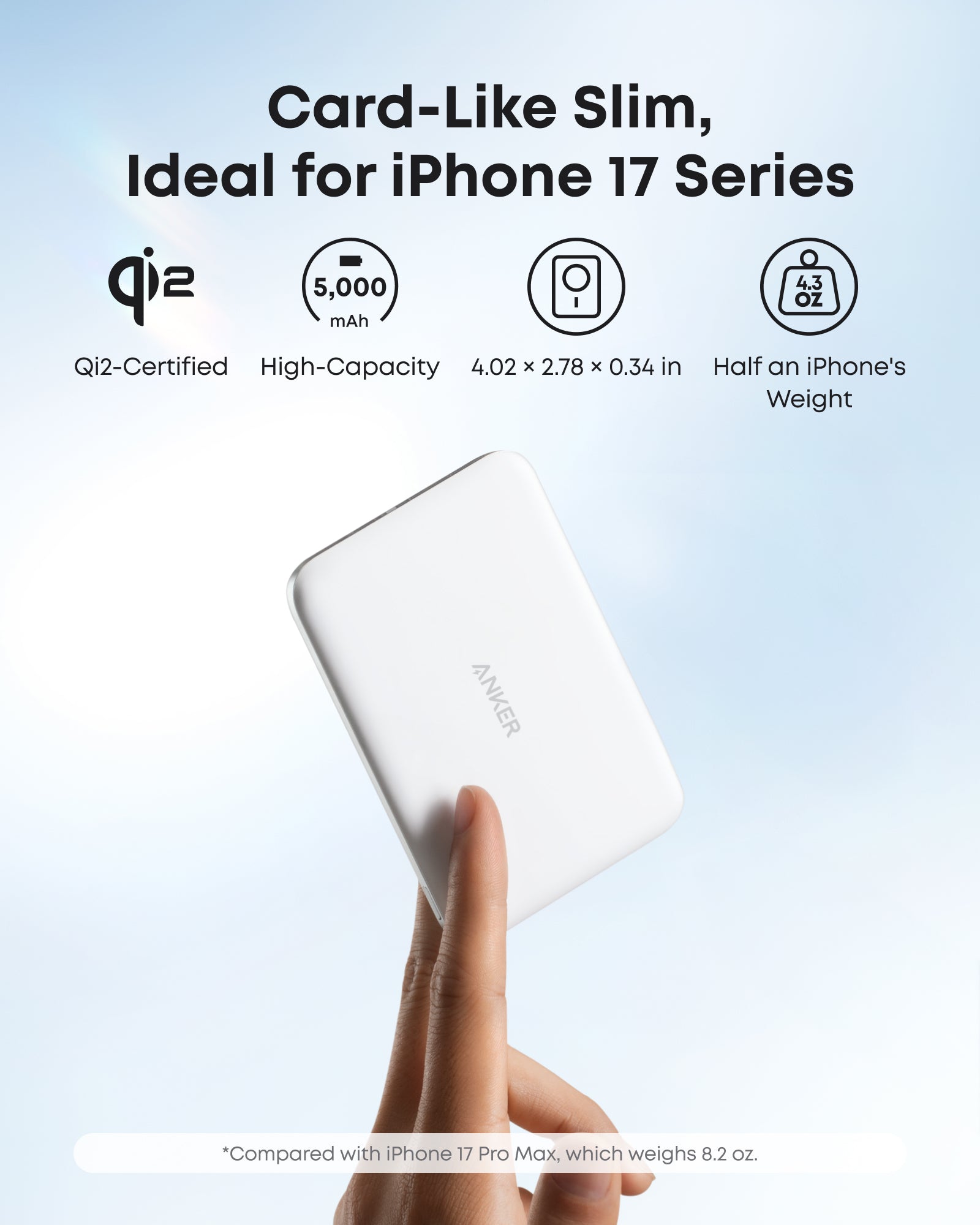 Refurbished Anker Nano Power Bank (5K, MagGo, Slim) - Image 9