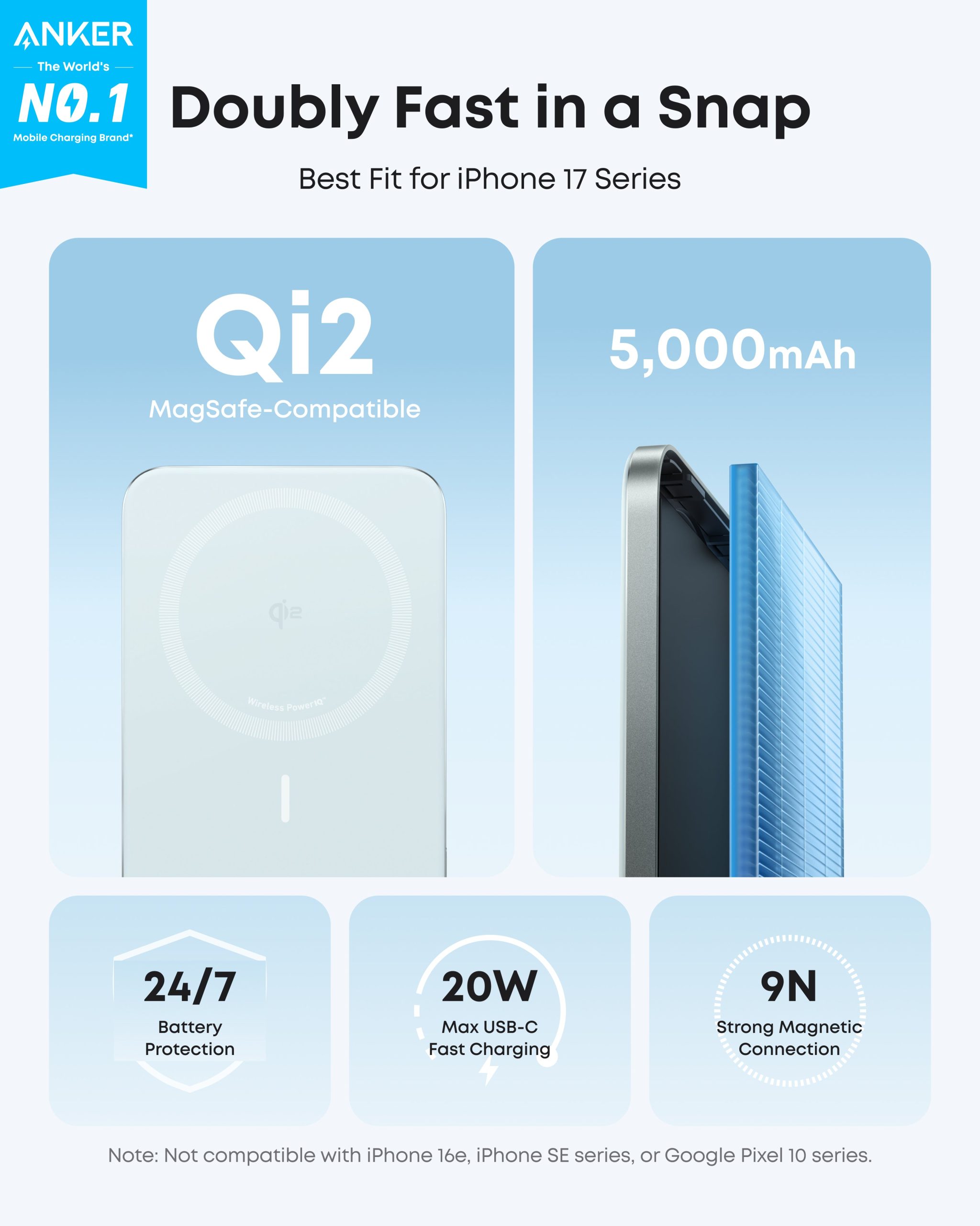 Refurbished Anker Nano Power Bank (5K, MagGo, Slim) - Image 14
