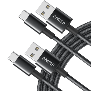 Anker Premium Nylon USB-C to USB-A Cable (2-Pack)
