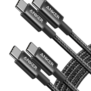 2-Pack Anker New Nylon USB-C to USB-C Cable (3 ft / 6 ft, 60W)