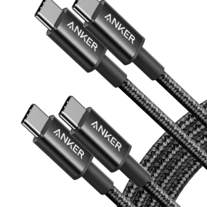 2-Pack Anker New Nylon USB-C to USB-C Cable (3 ft / 6 ft, 60W)