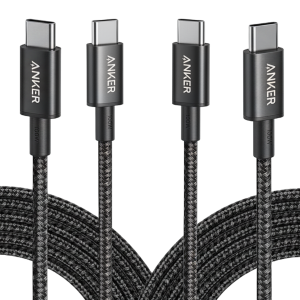New Nylon USB-C to USB-C 100W Cable (10 ft, 2-Pack)