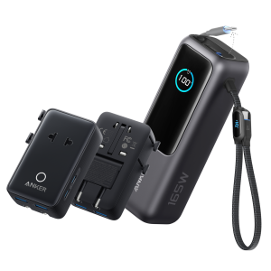 Anker Laptop Power Bank (25K, 165W) and Anker Nano Travel Adapter Bundle