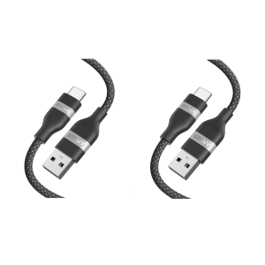 Anker USB-A to USB-C Cable (6 ft, Upcycled-Braided) 2-Pack